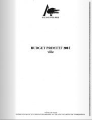 Budget primitif 2018