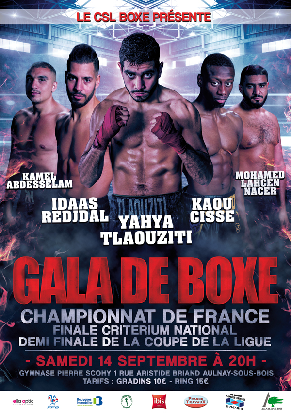 Affiche gala de boxe