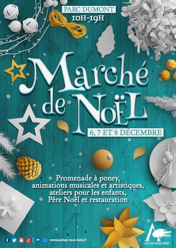 Affiche marché de noël