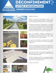 Covid-19 : Lettre d'information municipale - 15 mai 2020