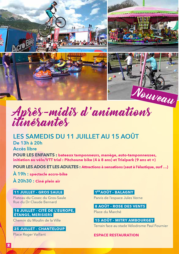 Aulnay fête l'été - Juillet/Août 2020