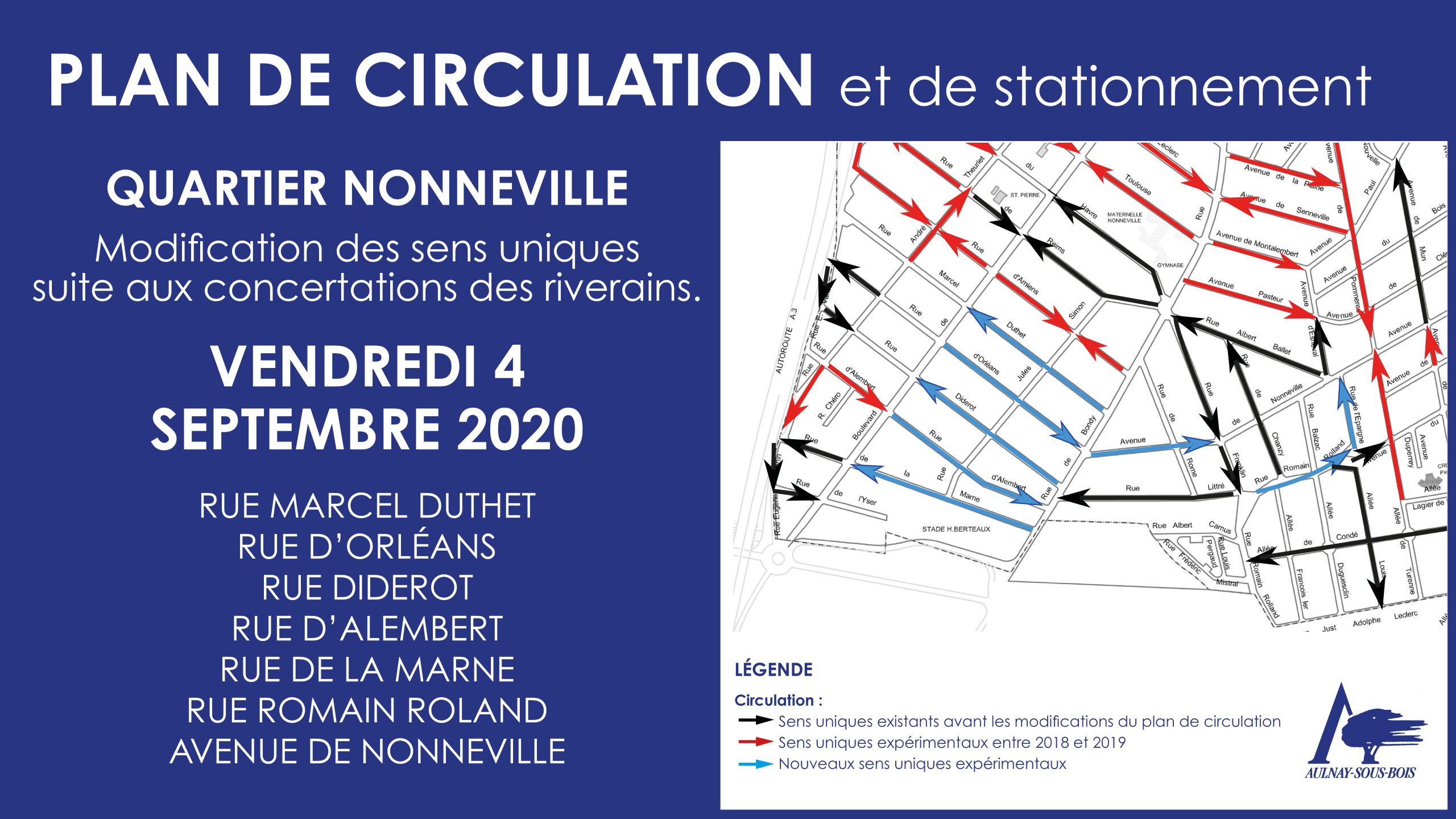 Plan de circulation et de stationnement 4 septembre 2020