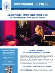 Concert lyrique - Samedi 18 septembre 2021