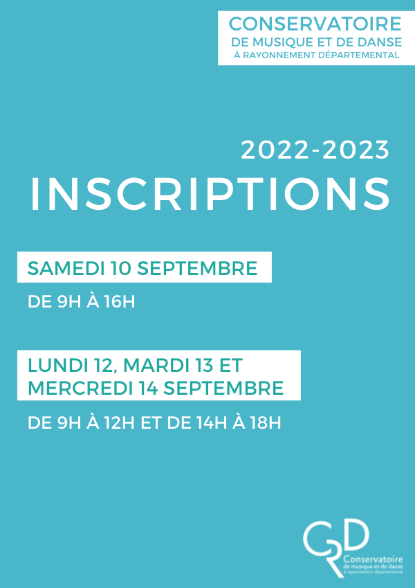 Inscriptions 2022/2023