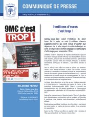 9 millions d’euros c’est trop !