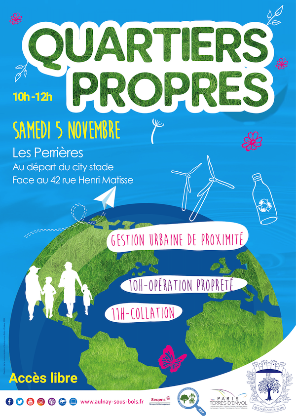 Quartiers propres-Samedi 5 novembre de 10h à 12h