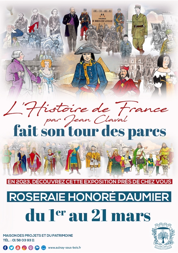 L'histoire de France par Jean Claval - Roseraie honoré Daumier