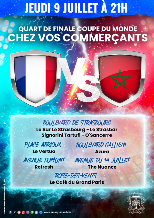 Foot quart finale - France Maroc