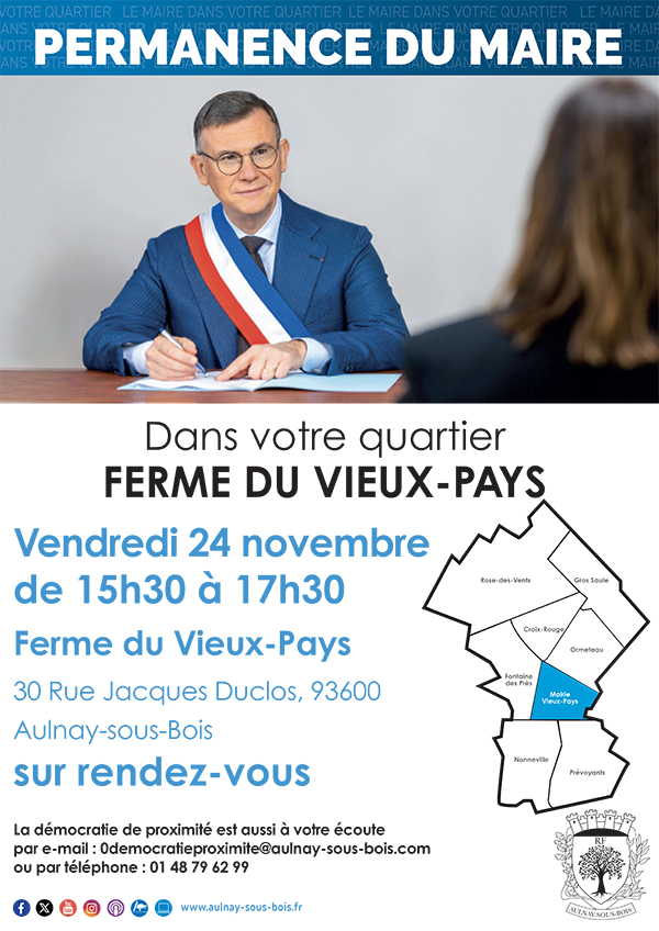 Permanence du maire Vieux-pays 2023