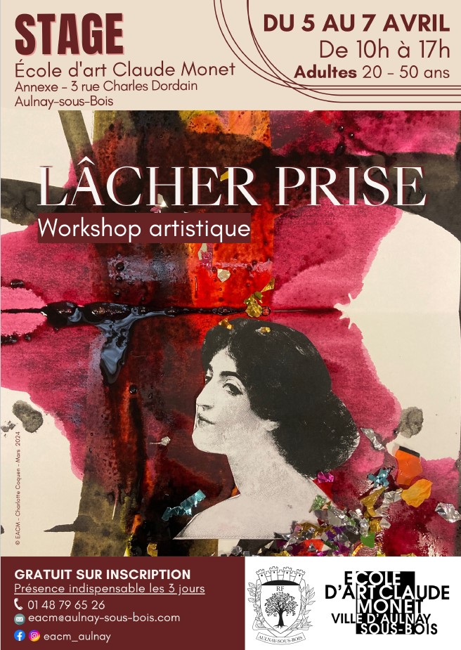 Affiche du workshop artistique lâcher prise