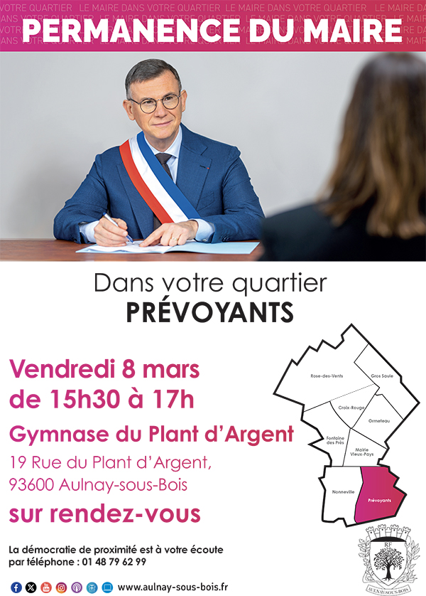 Permanence du maire 8 mars 2024