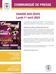 Chasse aux œufs - Lundi 1er avril 2024