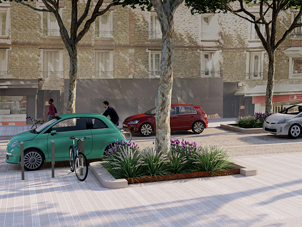 Aménagement trottoir -Bld de strasbourg