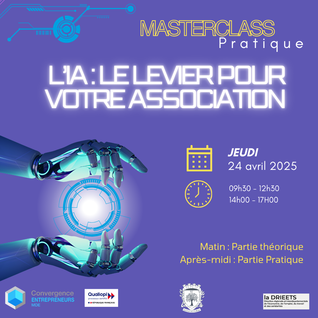 IA Masterclass pratique Associations Jeudi 24 AVRIL 2025