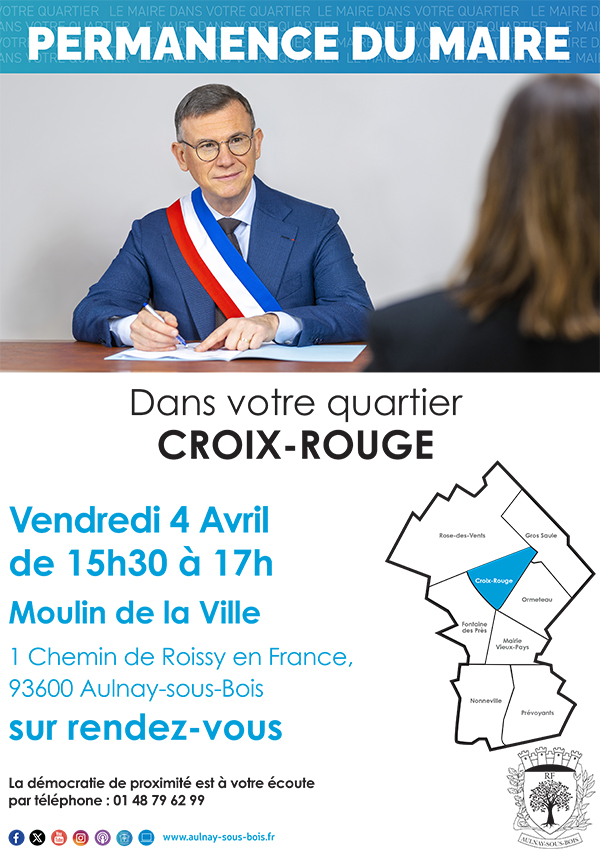 Permanence du maire dans votre quartier Croix-rouge