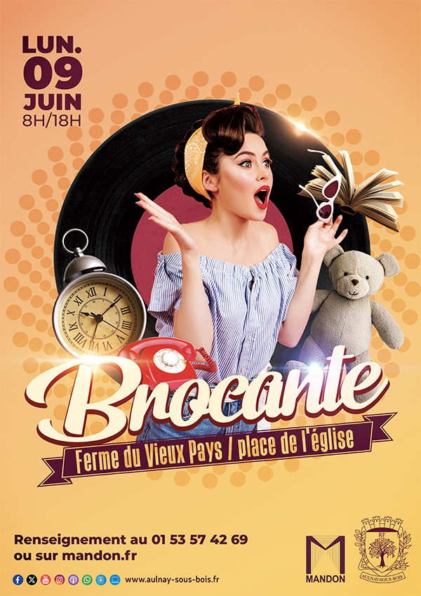 brocante et vide-dressing le lundi 9 juin 2025 a la ferme du Vieux-Pays
