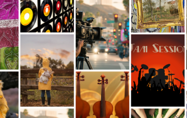 Mosaïque d’images représentant la programmation artistique de juin