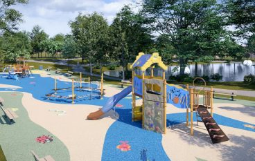 Inauguration de la nouvelle aire de jeux du parc gainville