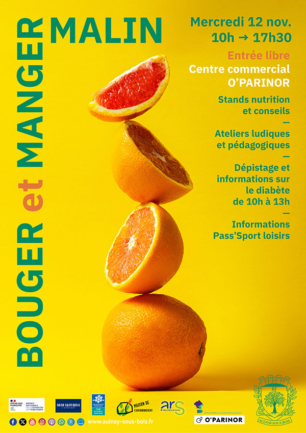 AFFICHE BOUGER ET MANGER MALIN