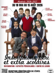 Inscriptions péri et extrascolaires - rentrée 2026-2027