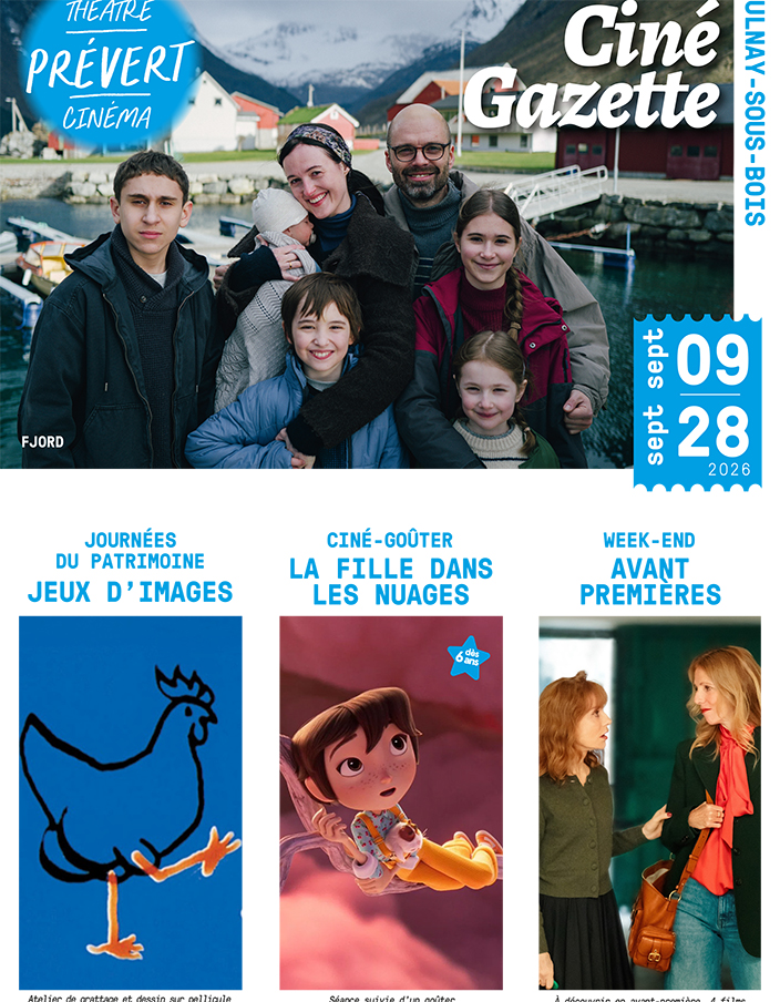 cIné gazette du 9 au 28 septembre 2026